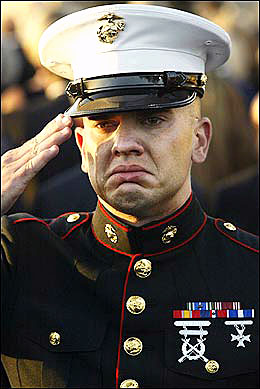 Reagan-Marine crying