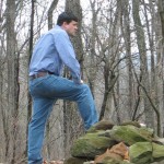 hold-to-the-last Looking over the stone breastworks at the 20th Maine position on Little Round Top.